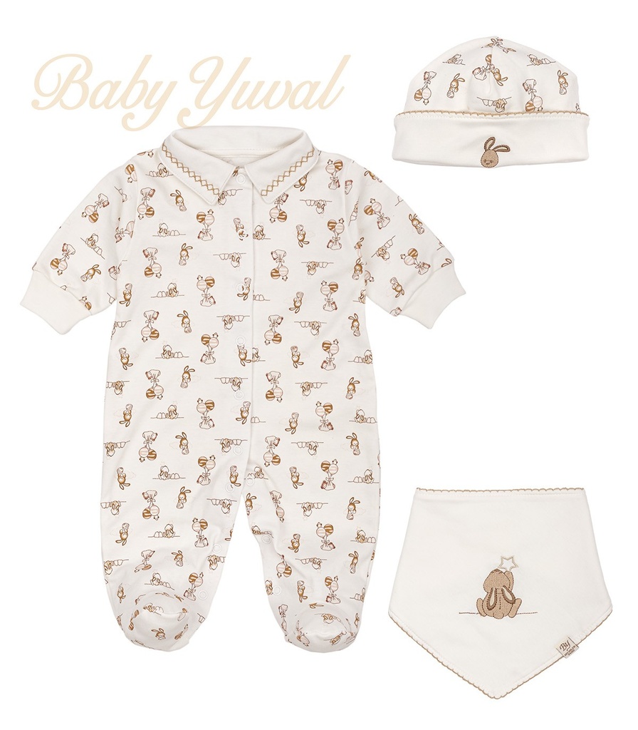 [SE0102537] Set Enterizo, Gorro y Bandana | Colección Bunny Louis RN