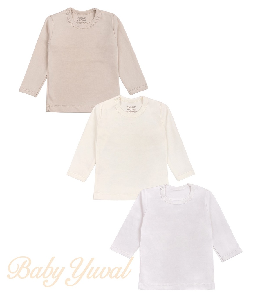 [TR0102716] Tripack Polo Manga Larga algodón pima | Colección Teddy (T0)