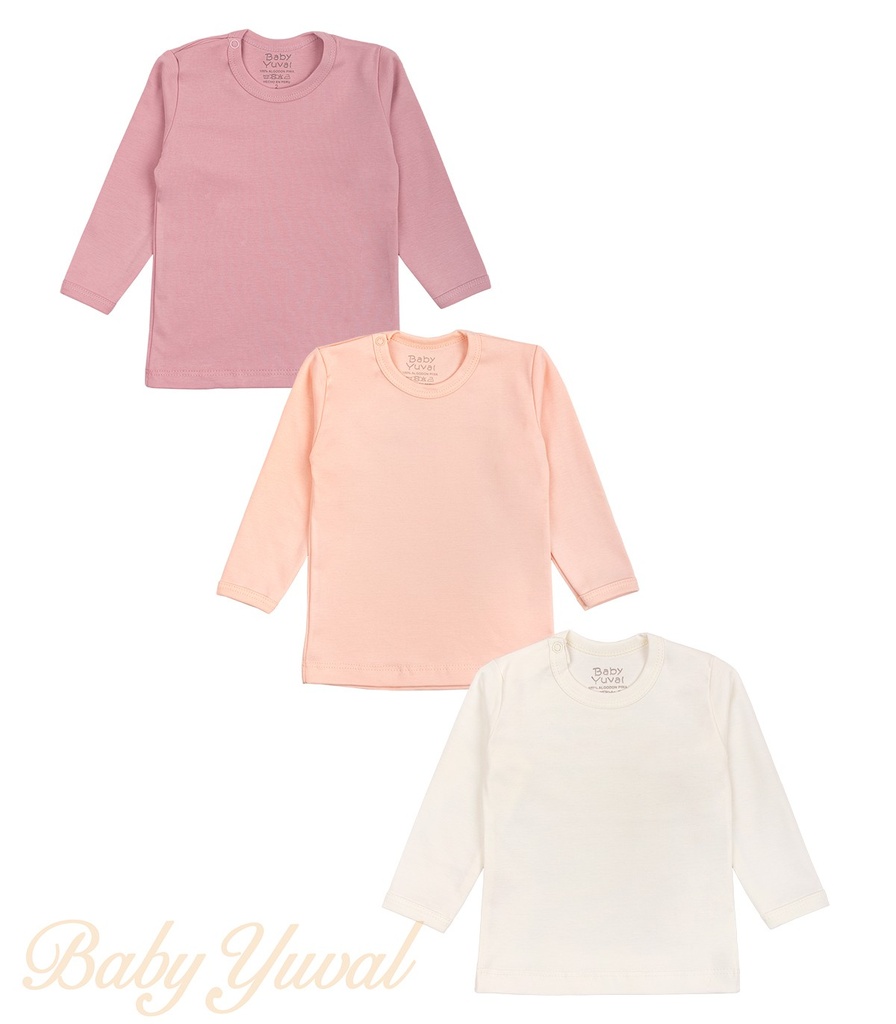 [TR0102711] Tripack Polo Manga Larga algodón pima | Colección Andrea (T0)