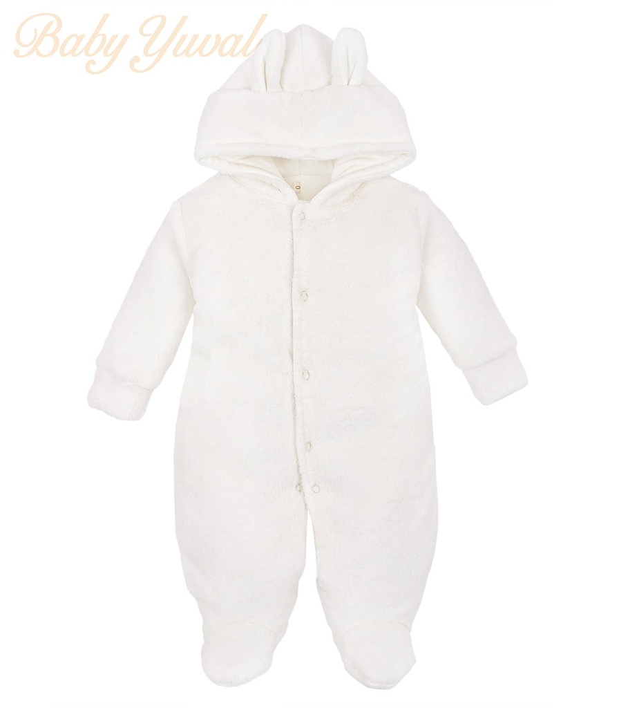 [EN0102794] Enterizo Acolchado Plush | Conejo Crema (0 a 3 meses)
