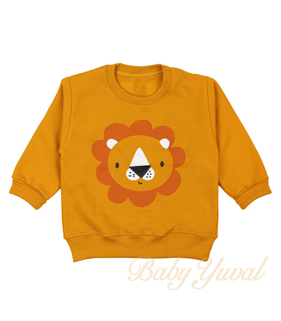 [PO0103230] Polera de Franela Algodón | León (6 a 12 meses)