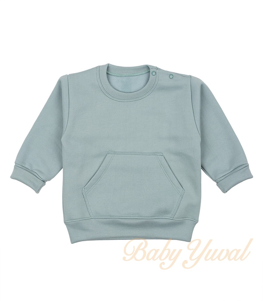 [PO0103264] Polera de Franela Algodón | Cemento (6 a 12 meses)