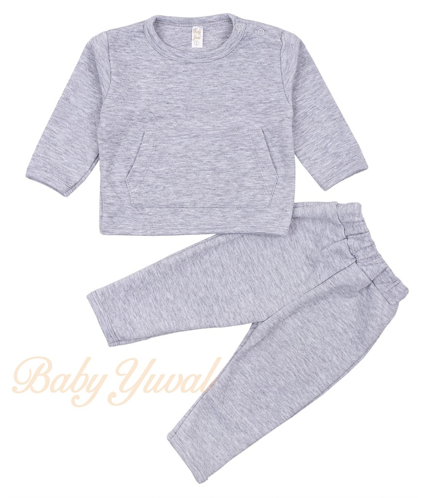 [CO0103288] Conjunto Jacquard 2 pzas | Plomo (6 a 12 meses)