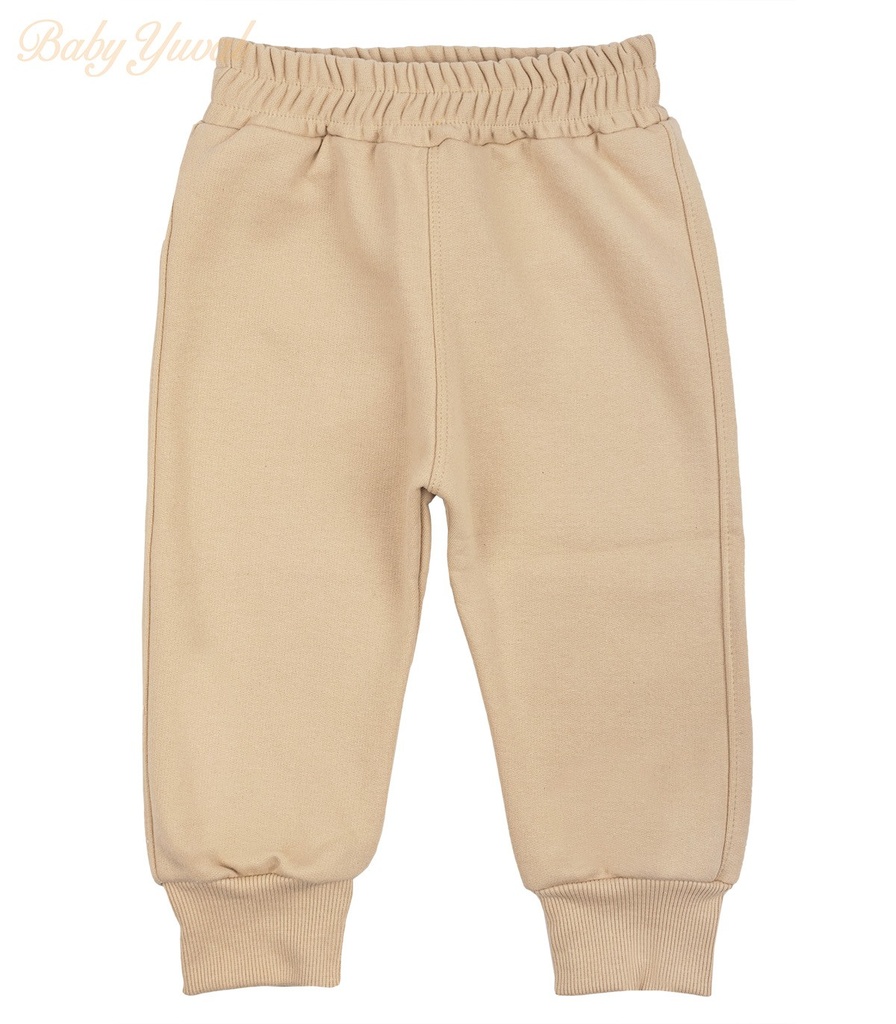[PA0103346] Pantalón de Franela Algodón | Beige Dark (6 a 12 meses)