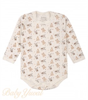 [BO0103560] Bodie Manga Larga algodón pima | Ositos y conejitos (6 a 12 meses)