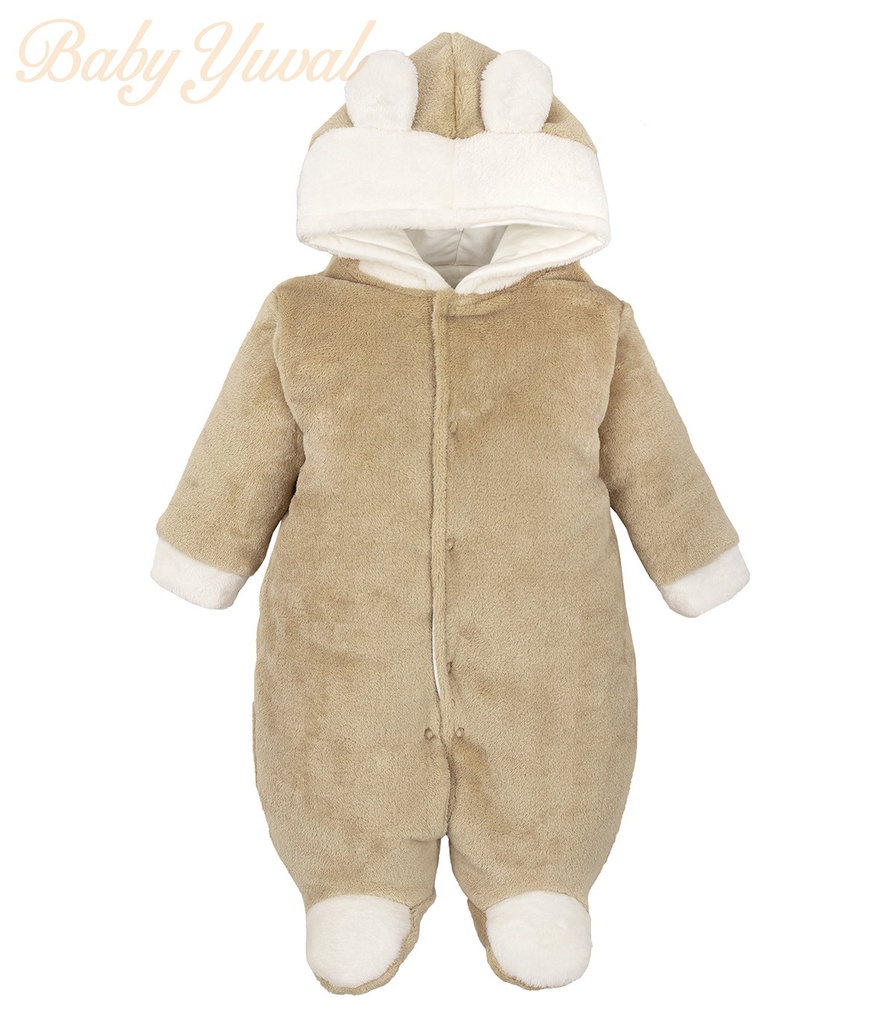 [EN0103952] Enterizo Acolchado Plush | Teddy Beige