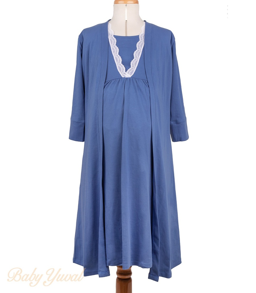 [BA0103995] Bata Materna de 2 pzas | Blue (S)