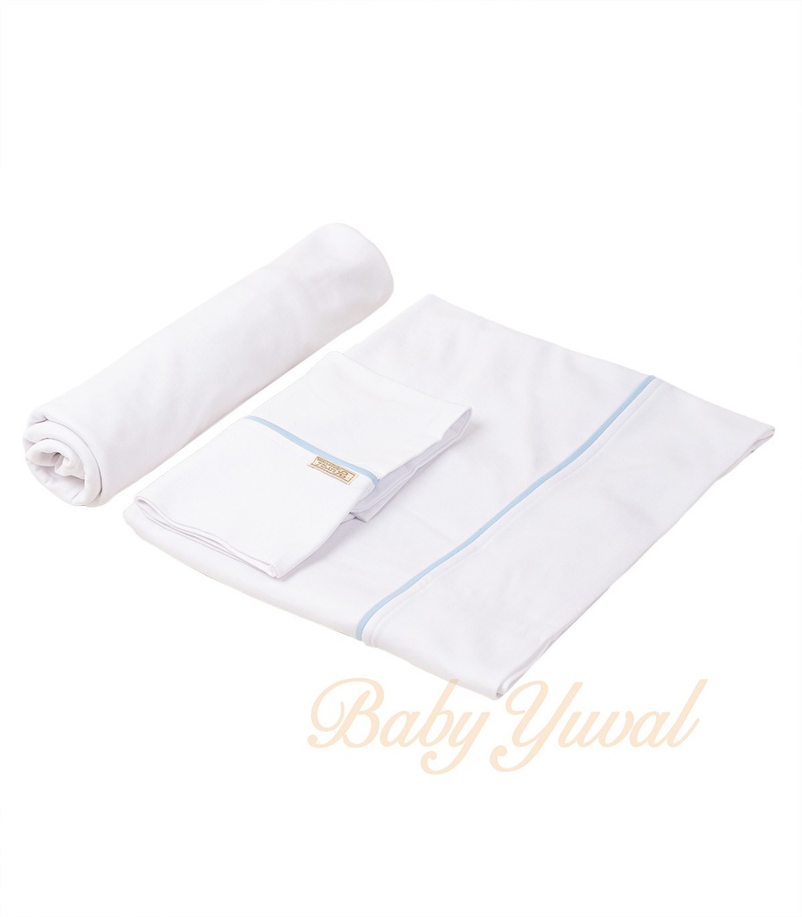 [JU0203104] Juego de Sábana Algodón Pima Pack & Play | Line Sky