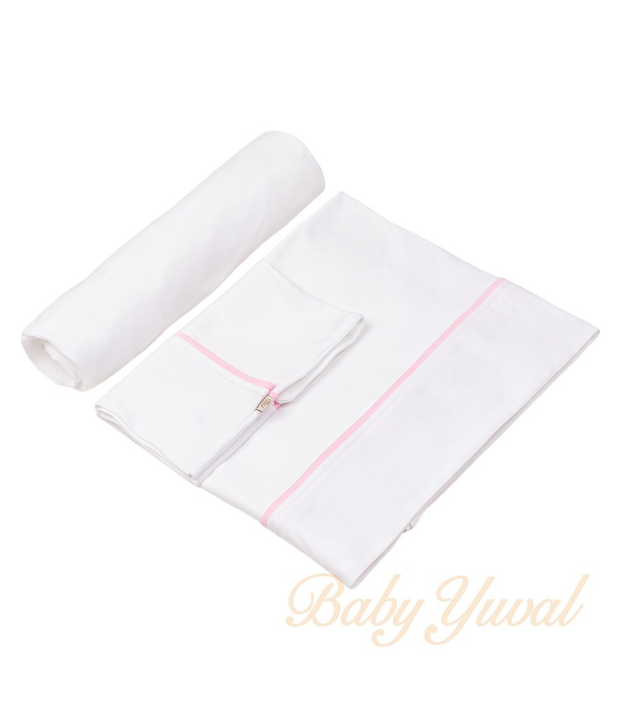 [JU0203105] Juego de Sábana Algodón Pima Pack & Play | Line Rose