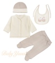 Ropón de Jacquard | PopCorn Rabbit Beige