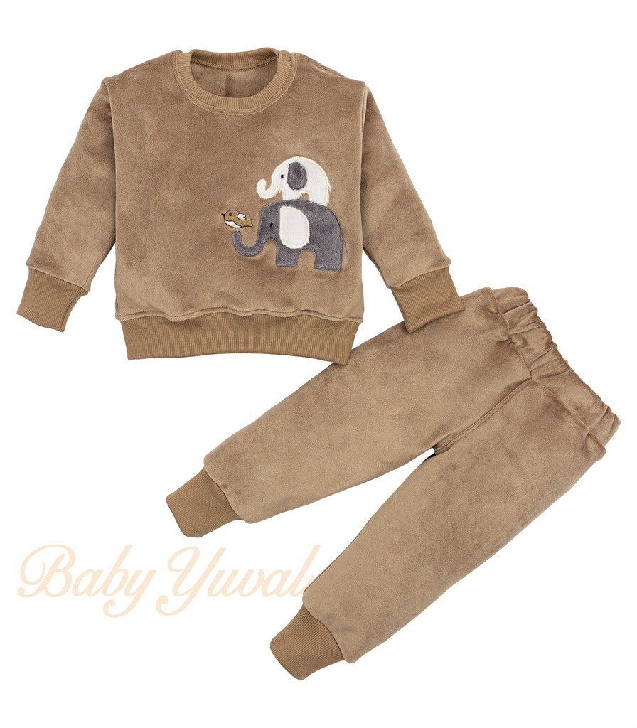 [CO0203120] Conjunto de Plush Algodón | Elly (6 a 12 meses)