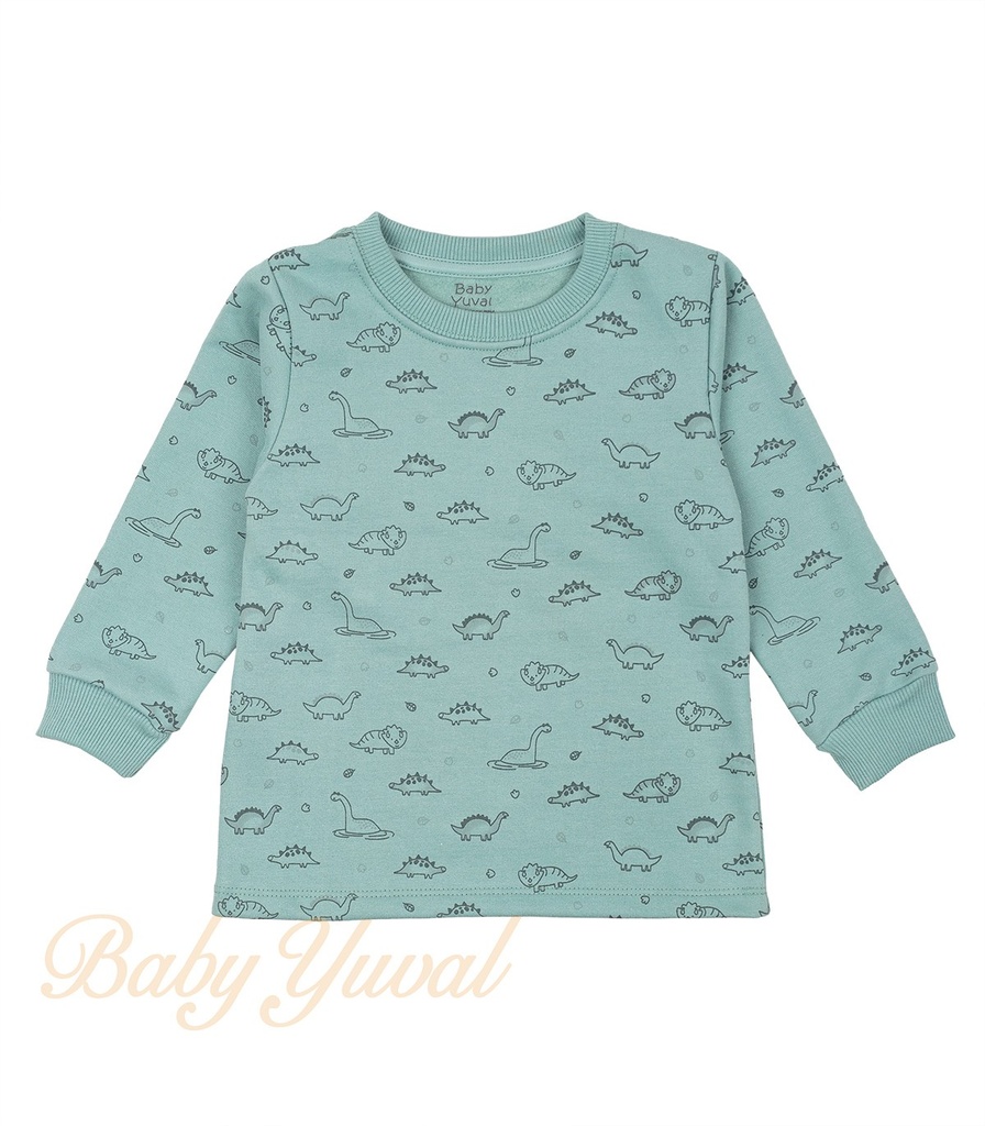 [PO0203277] Polera de Franela Algodón | Dino Green (1 a 2 años)