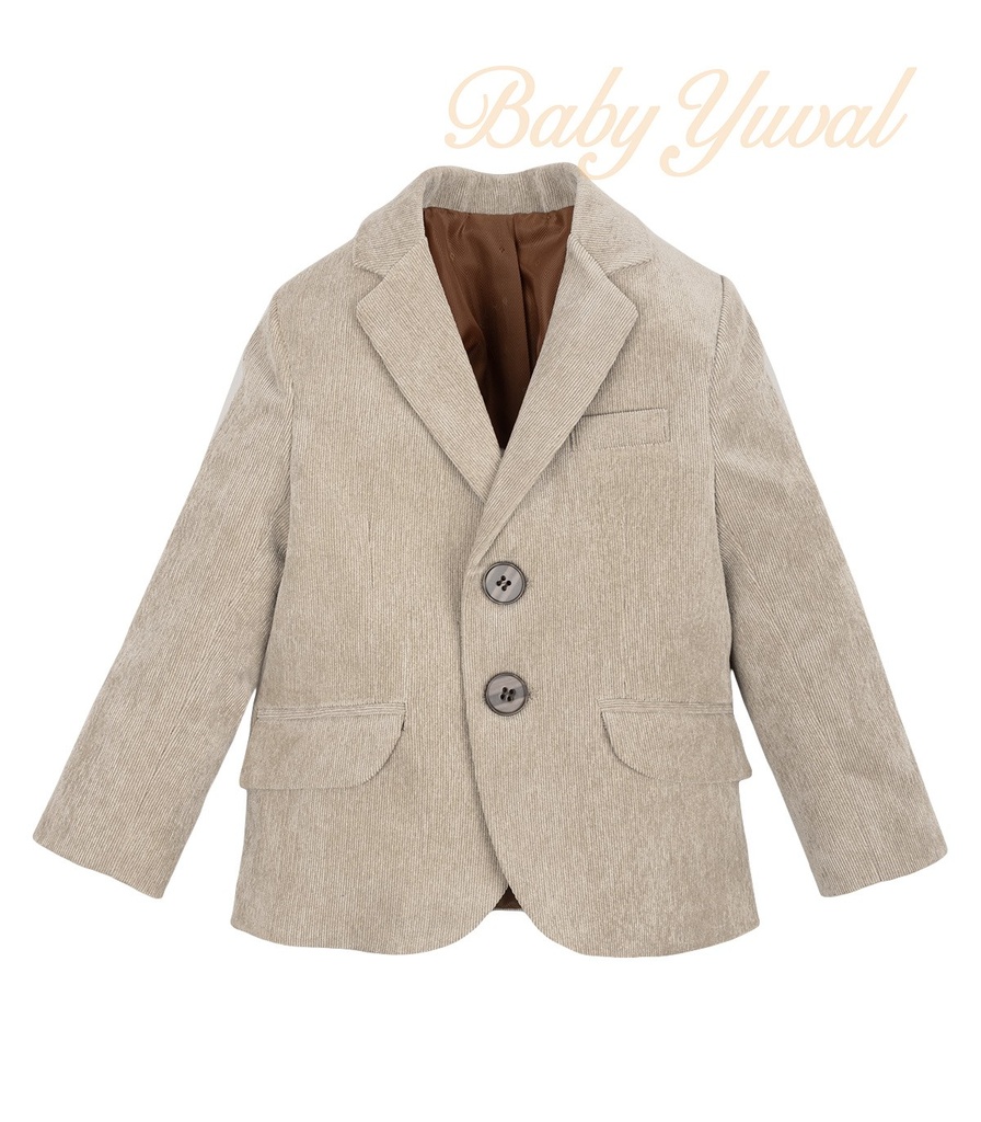 [BL0203298] Blazer Corduroy | Henry Beige (6 a 12 meses)