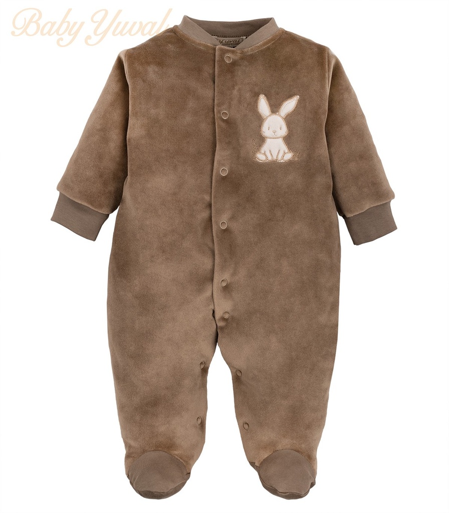 [EN0203319] Enterizo Plush Algodón | Conejito Brown (0 a 3 meses)