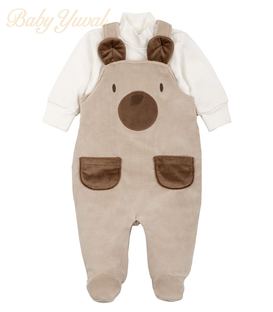 [SE0203350] Set Overall Plush y Polo Algodón | Theodore (12 a 18 meses)