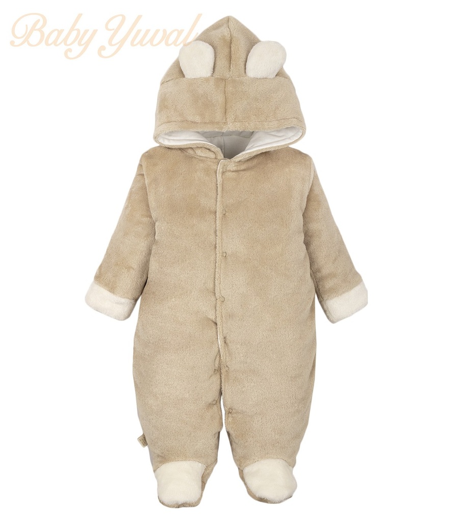 [EN0203367] Enterizo Acolchado Plush | Theodore Beige (0 a 3 meses)