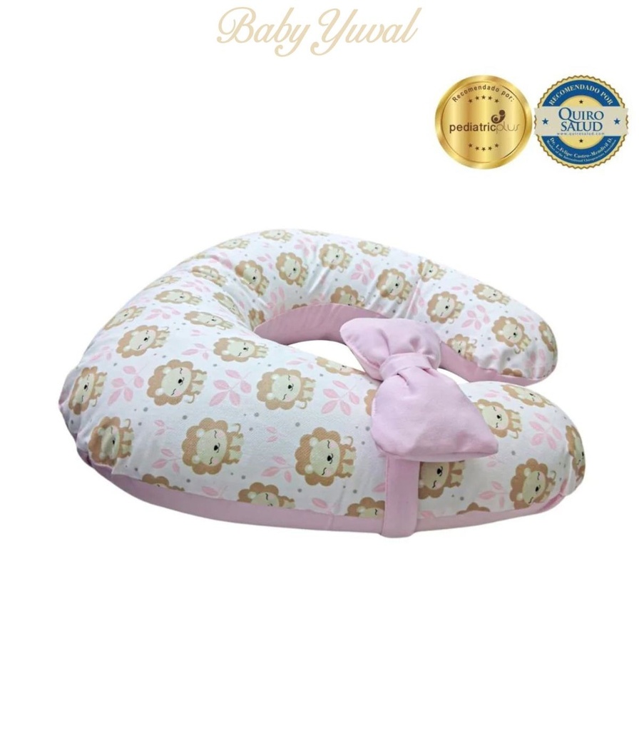 [AL0203426] Almohada de Lactancia y Estimulación 5 en 1 | Rosado Leoncitas