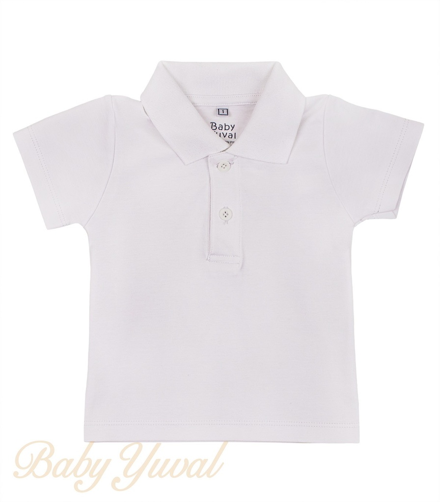 [PO0203489] Polo Camisero de Algodón | White (6 a 12 meses)