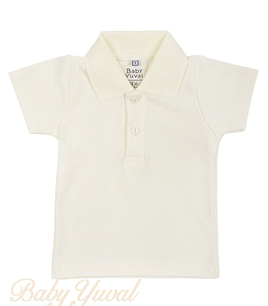[PO0203494] Polo Camisero de Algodón | Cream (6 a 12 meses)