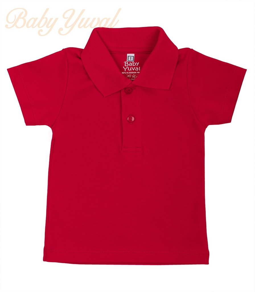 [PO0203504] Polo Camisero de Algodón | Red (6 a 12 meses)