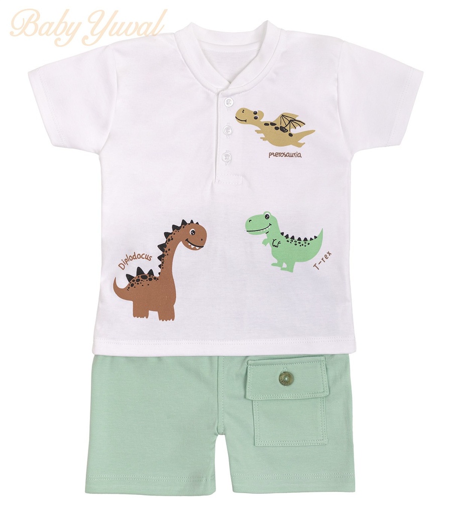 [SE0203509] Set Polo y Short | Dino (6 a 12 meses)