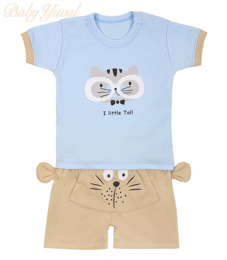 [SE0203514] Set Polo y Short | Gatito (6 a 12 meses)