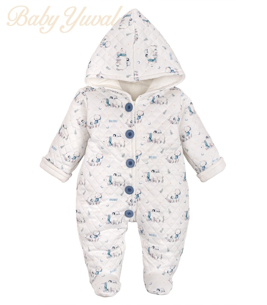 [EN0203644] Enterizo Acolchado | Bear Blue (0 a 3 meses)