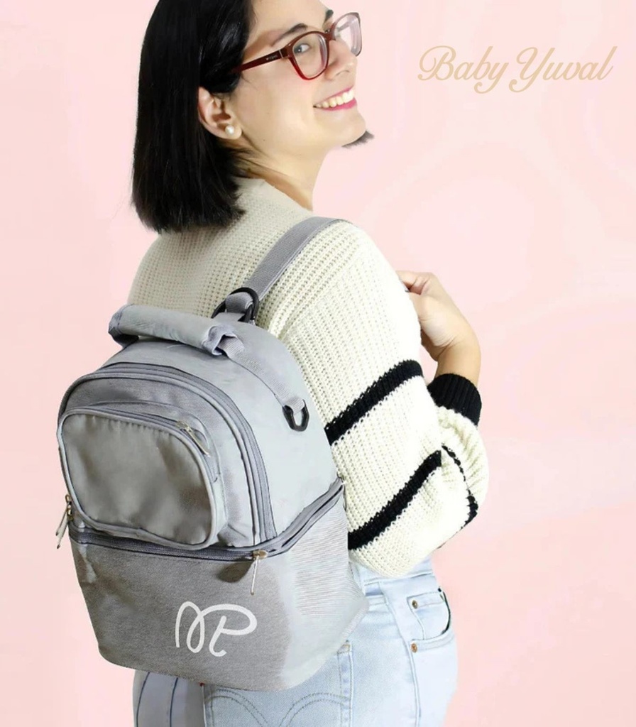 [MP-TEX002] Cooler bag para Leche Materna | Bolso refrigerante Gris
