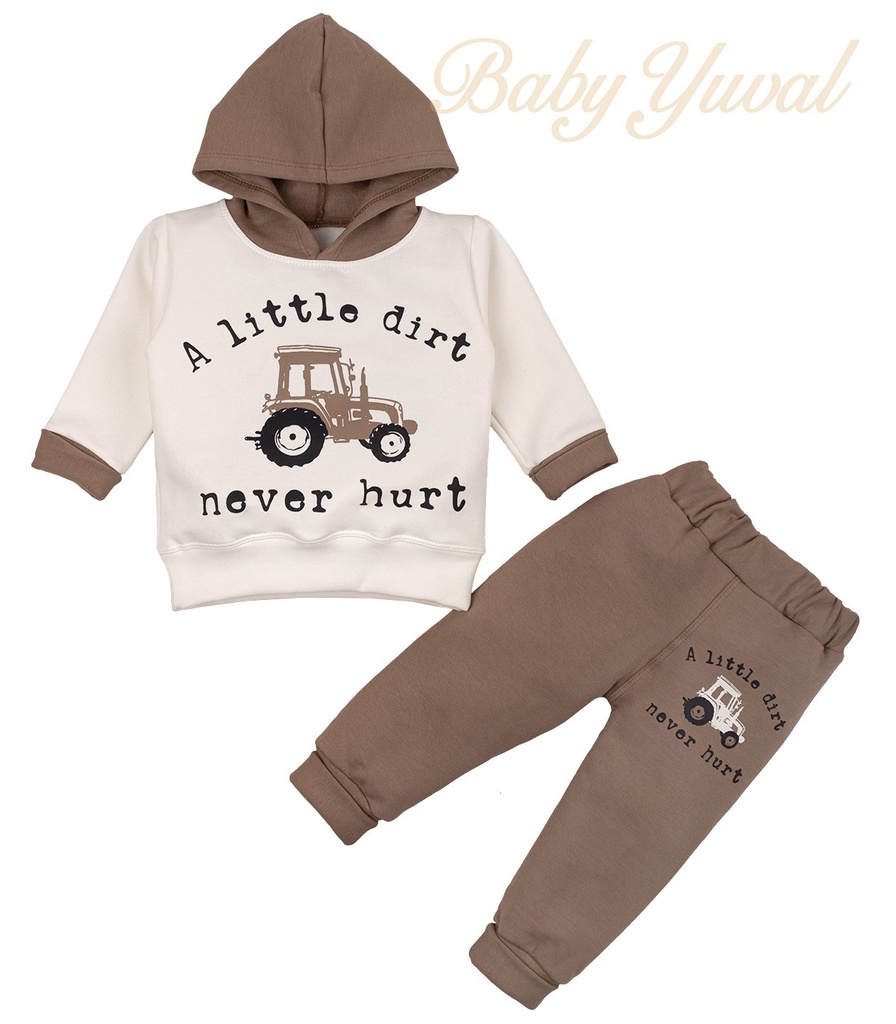 [CO0203737] Conjunto de Franela Algodón | Little Tractor (6 a 12 meses)