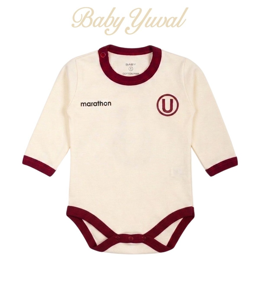 [BO0203786] Bodie Deportivo Algodón Manga Larga | Universitario (6 a 12 meses)