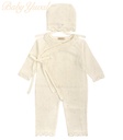 Enterizo de Hilo con Gorrita | Sophie Cream