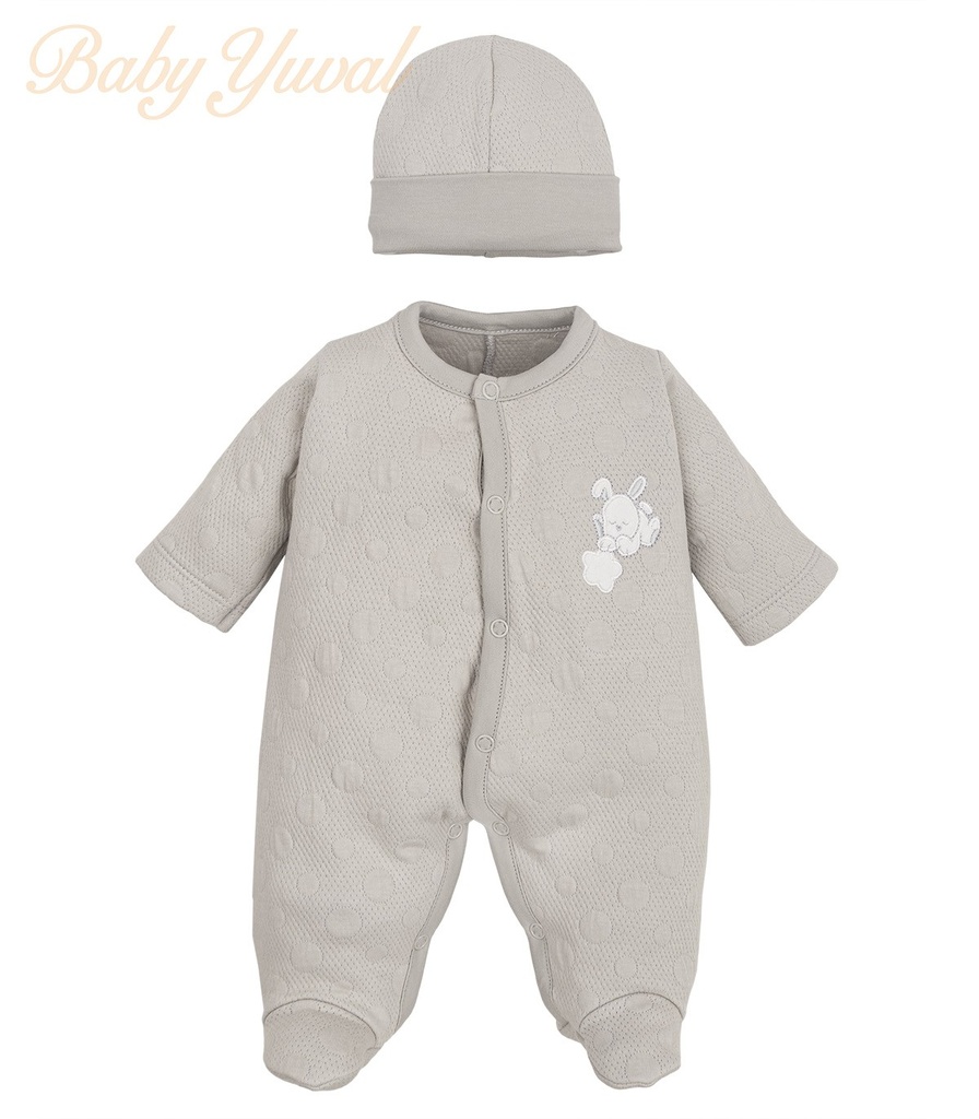 [EN0203892] Enterizo Jacquard Algodón | Bunny Grey
