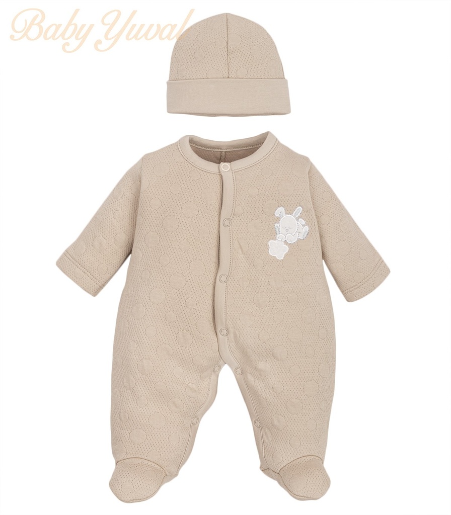 Enterizo Jacquard Algodón | Bunny Beige