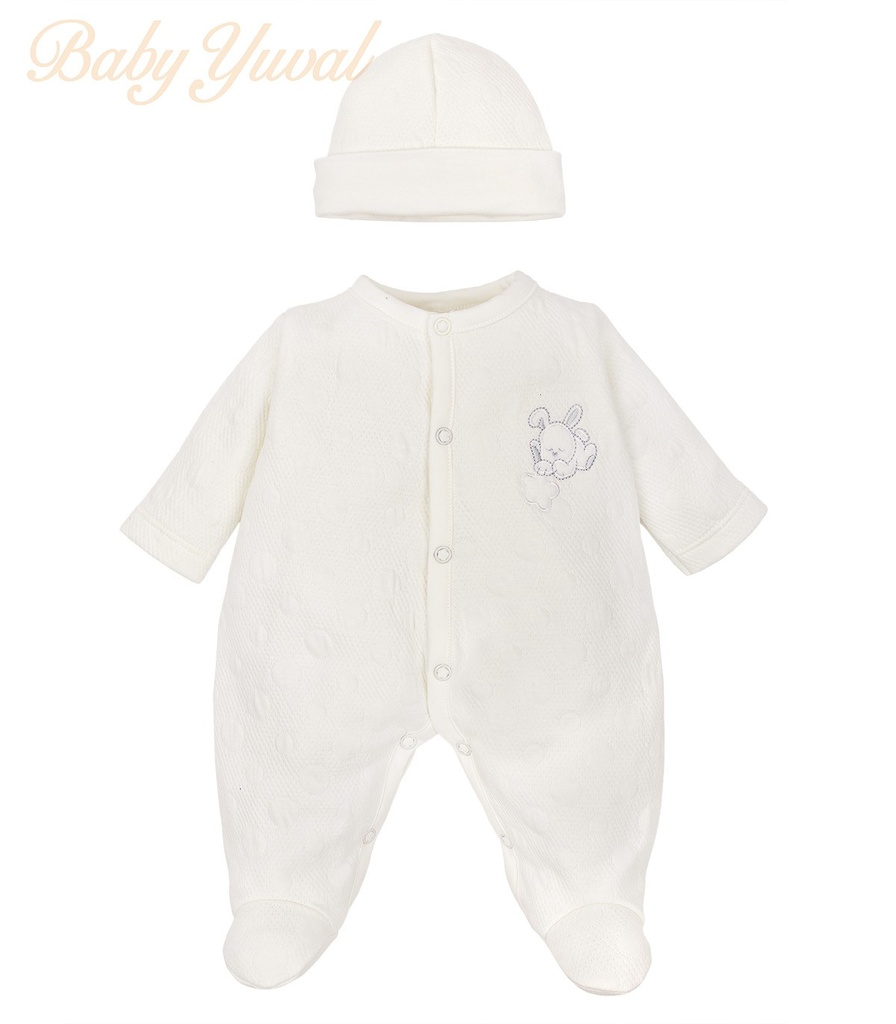 Enterizo Jacquard Algodón | Bunny Cream